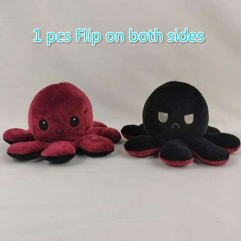 Reversible Plush Octopus Stuffed Toy